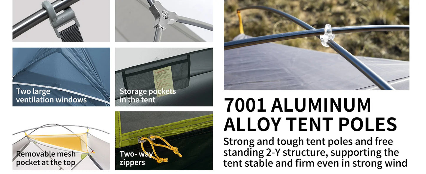 Naturehike Mongar Ultralight Tent 2 Person Waterproof