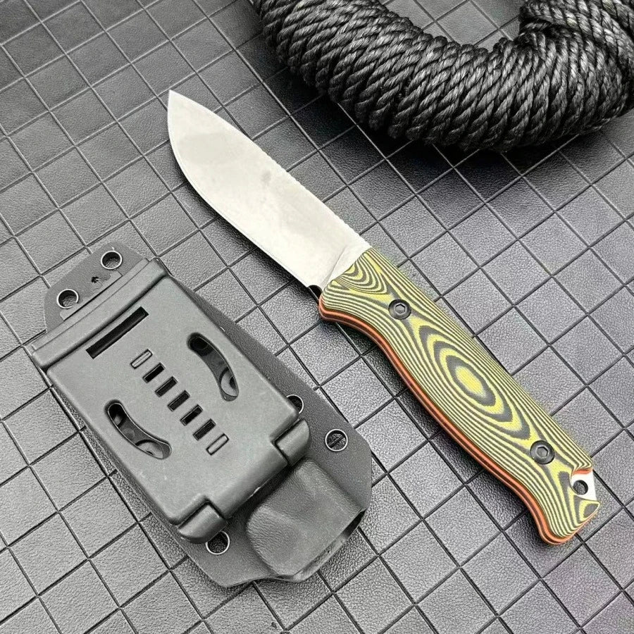 DIY Fixed Blade Knife With 8Cr13Mov Blade And G10 Handle