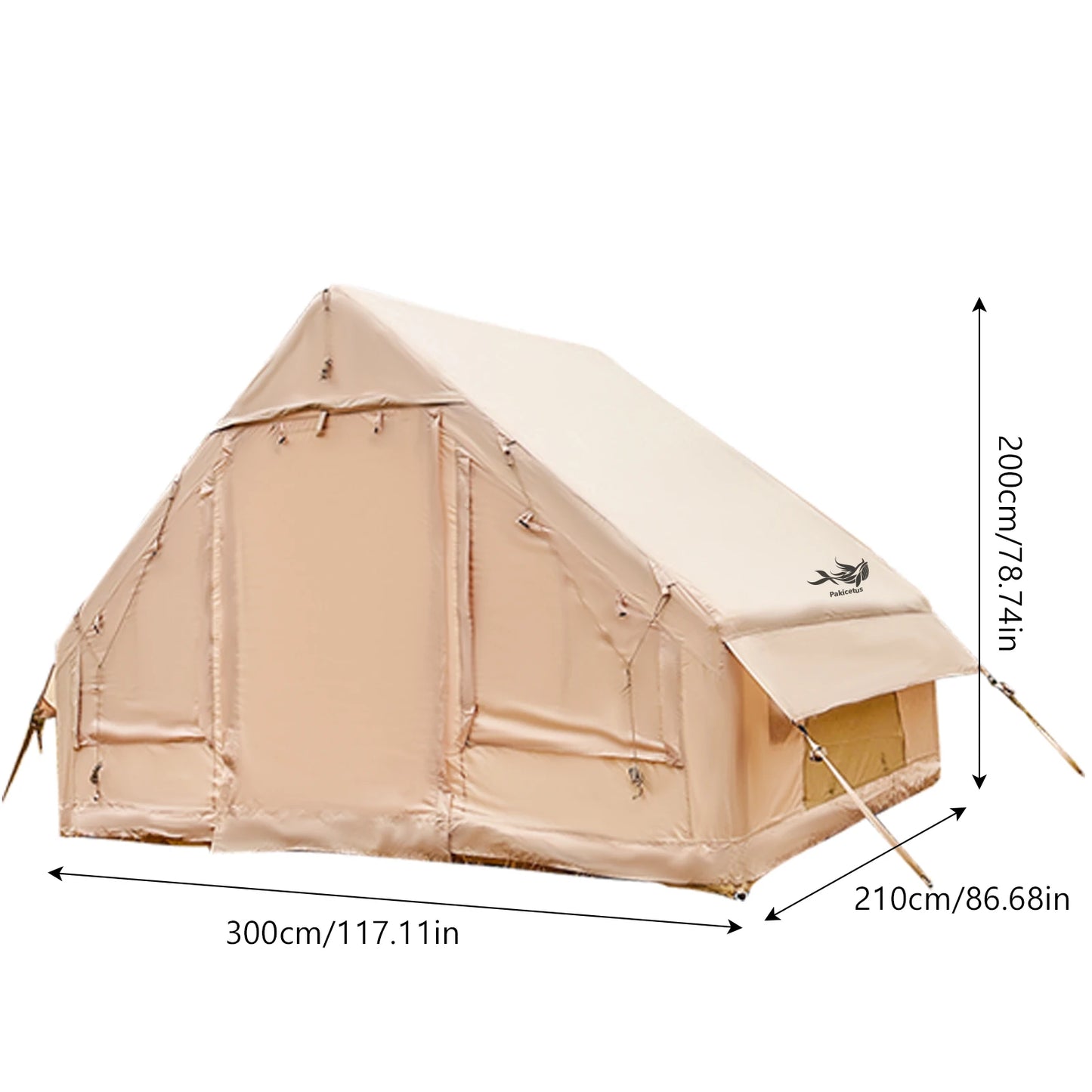 Inflatable Camping Tent With Skylight Quick Air Flow Mesh
