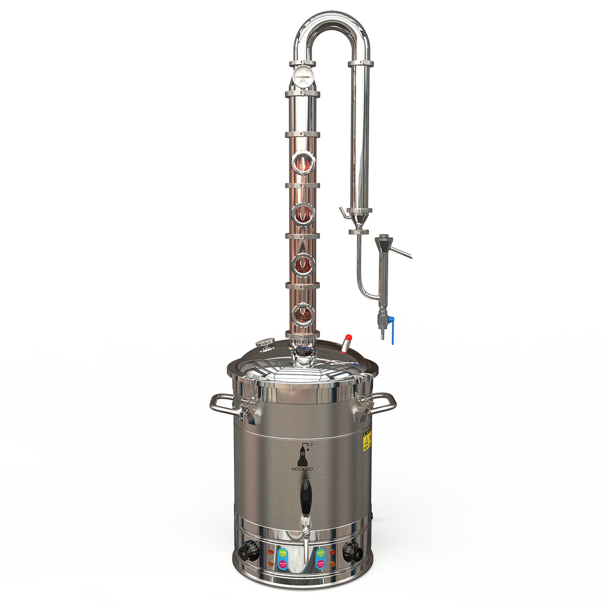 HOOLOO ST Series Copper Alcohol Still Distiller For Spirits