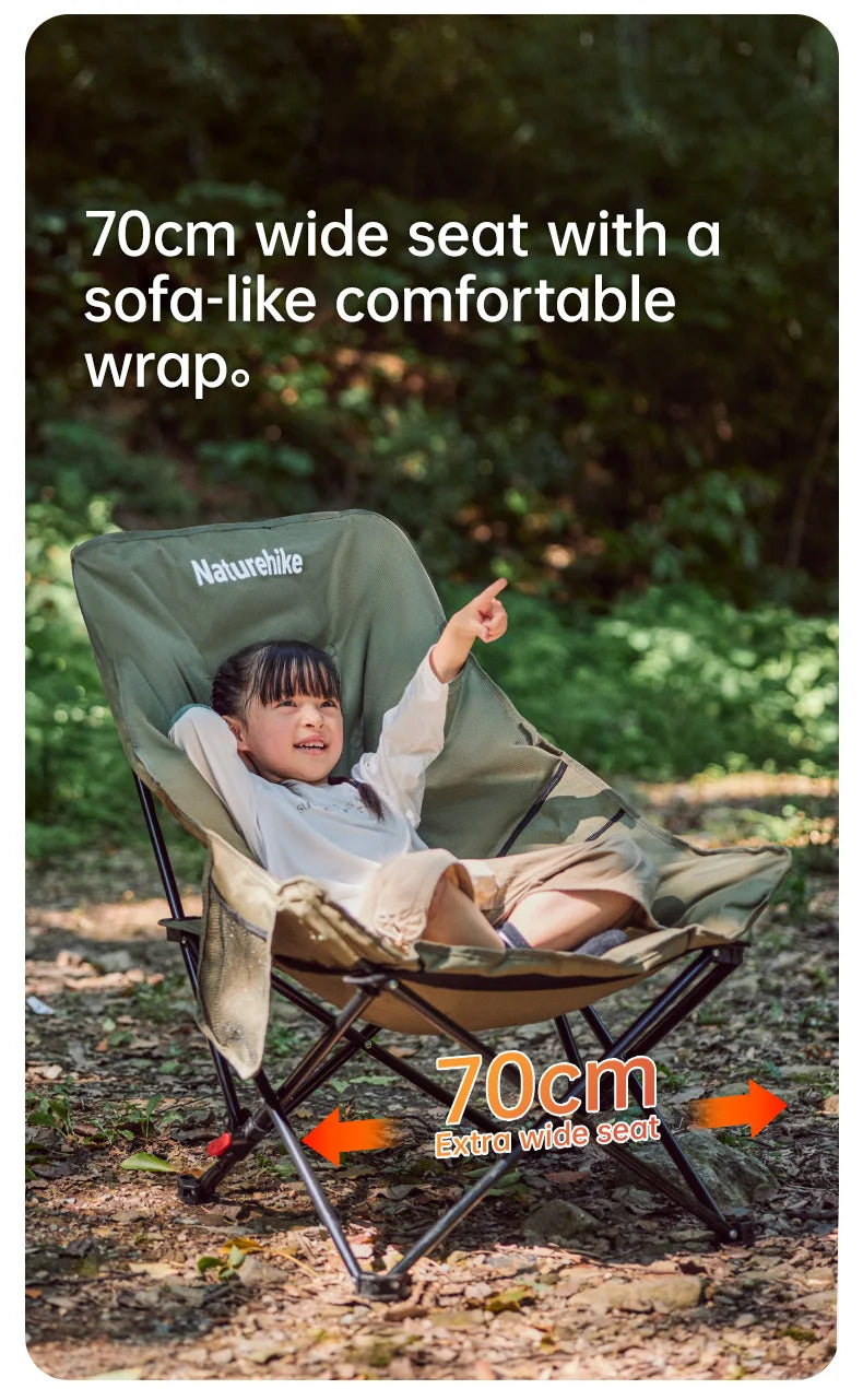 Naturehike High Back Moon Chair Camping Folding Outdoor Lounge