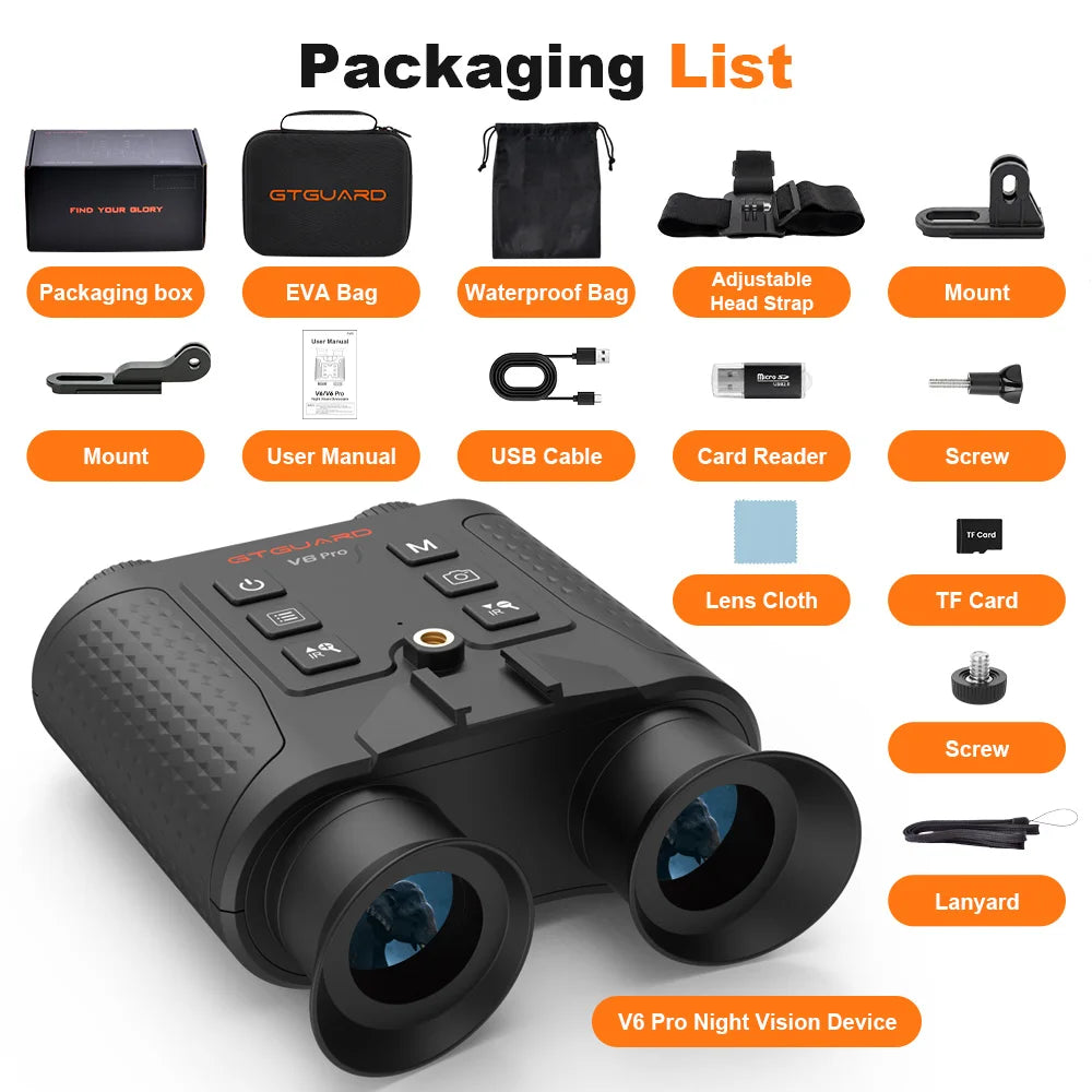 GTMEDIA V6 Pro Digital Night Vision Binoculars With Laser Function