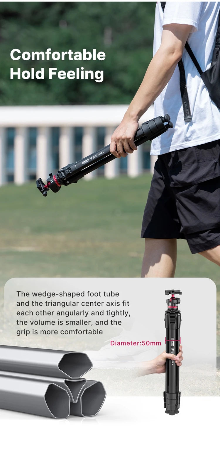 Ulanzi Ombra Aluminum Travel Tripod For Smartphone And Dslr Photography