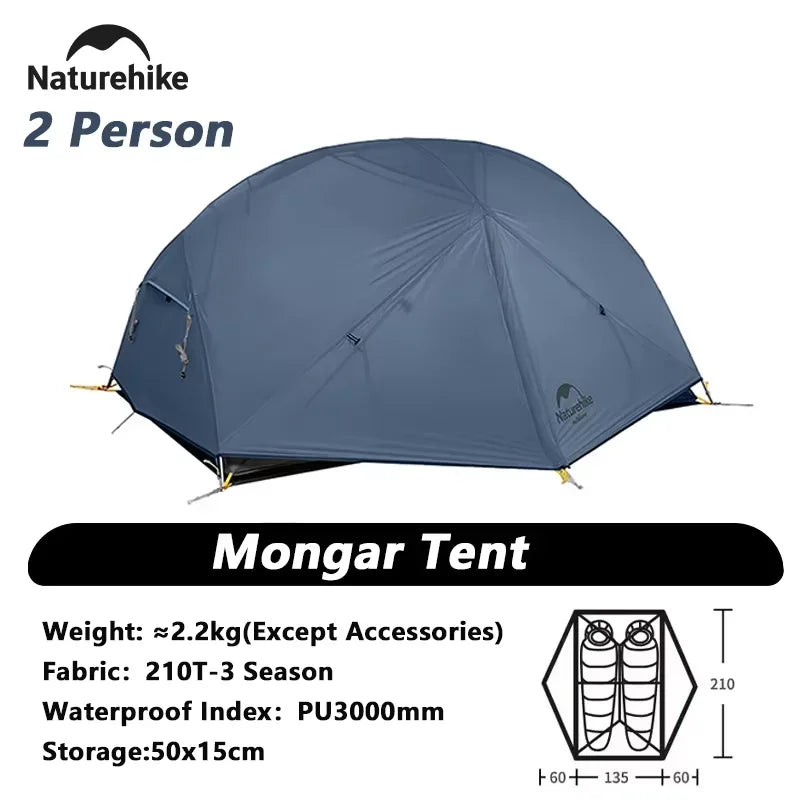 Naturehike Mongar Ultralight Tent 2 Person Waterproof