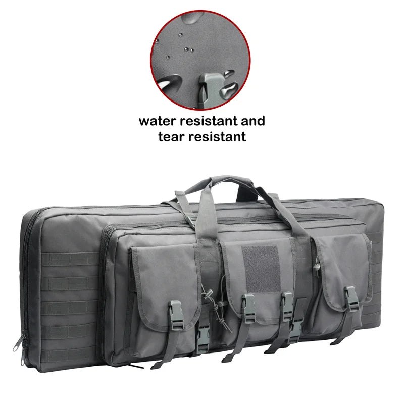 LQARMY Tactical Double Rifle Case Molle Gun Bag Airsoft