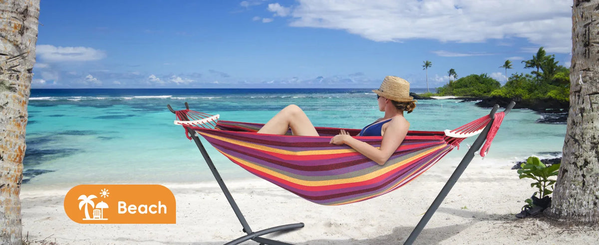 Gyroor Adjustable Hammock with Stand – 600 lb Capacity