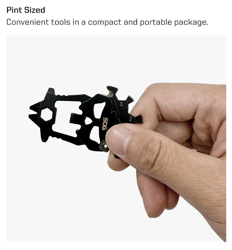 SOG MacV 12-in-1 Skull Keychain Multi-Tool