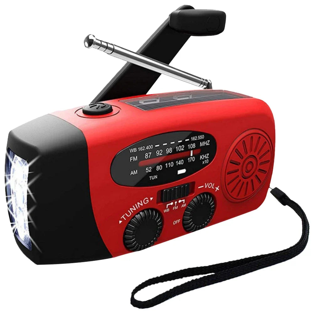 ANENG Portable Emergency Hand Crank Radio With FMAM Weather Led
