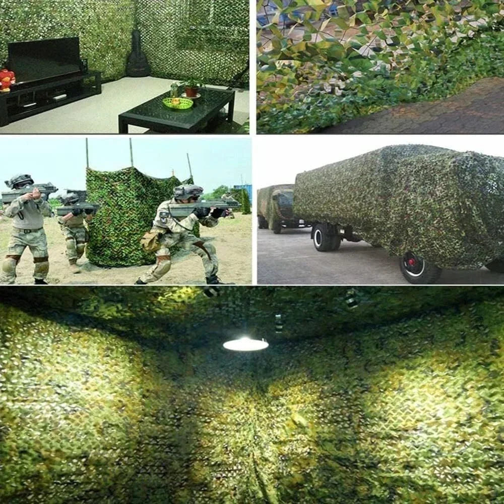 Woodland Camouflage Netting Shade Sail For Outdoor Camping And Hunting