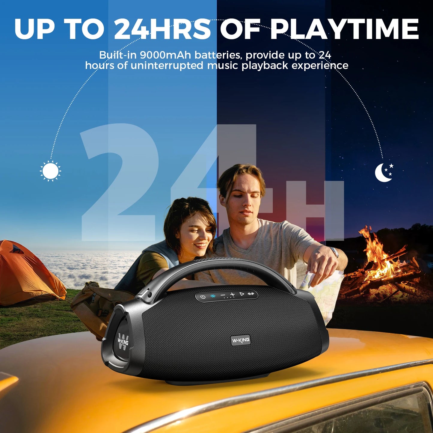 W-King D20 Portable Bluetooth Speaker IPX7 Waterproof