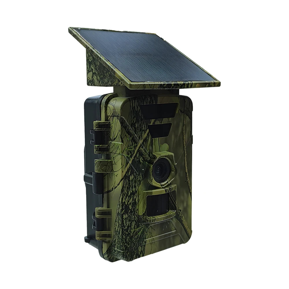 New 8K 60mp Solar Powered Hunting Camera Waterproof MP4 WIFI Infrared Trail Camera 5200mAh Battery for Wild Animals Watching