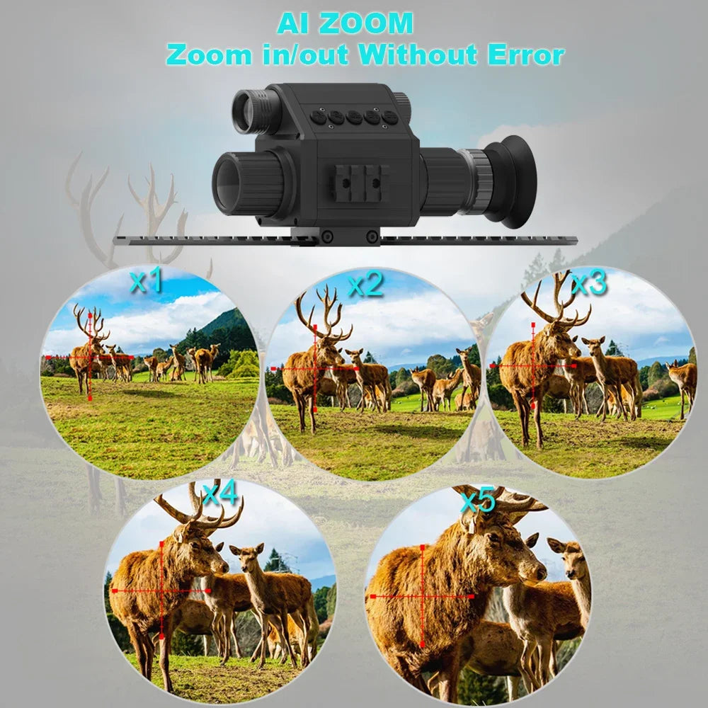 Megaorei Digital Night Vision Riflescope 940nm IR 5X 1080P