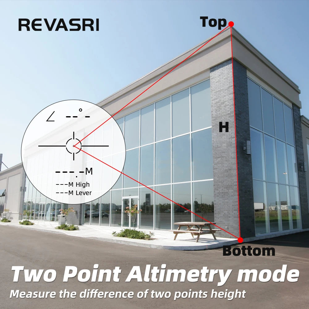 REVASRI 1000M Rangefinder for Hunting & Golf, with Speed, Slope Compensation, Scan Mode & Normal Measurement for Outdoor Shooting & Golf Sports