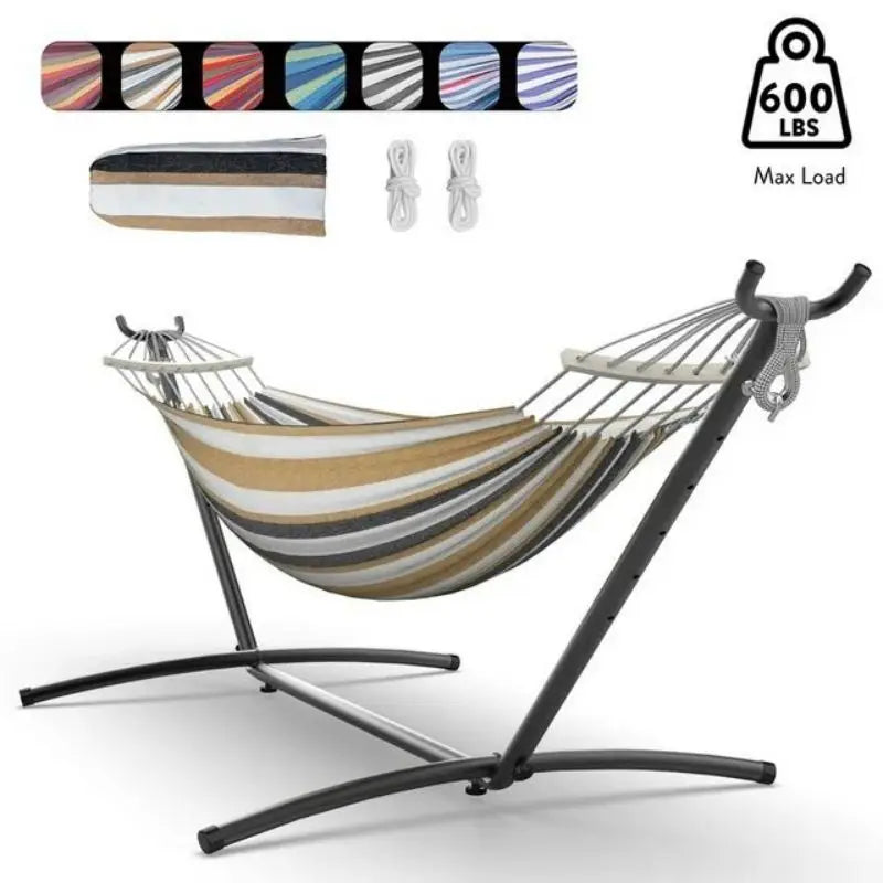 Gyroor Adjustable Hammock with Stand – 600 lb Capacity