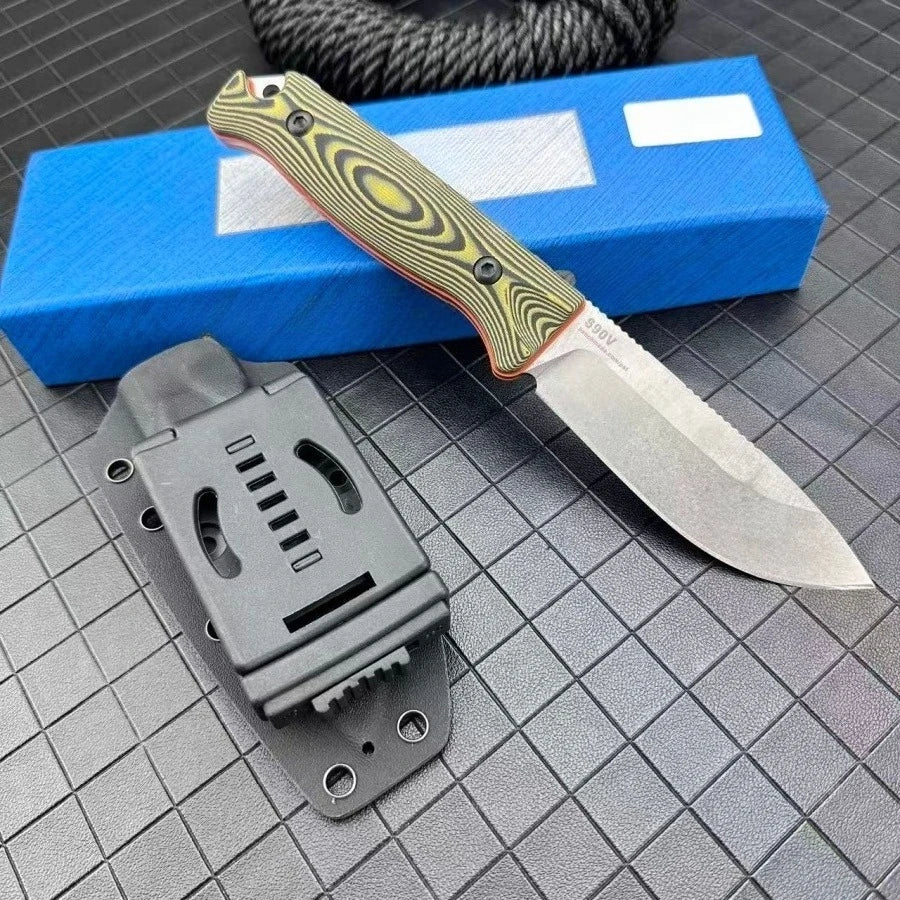 DIY Fixed Blade Knife With 8Cr13Mov Blade And G10 Handle