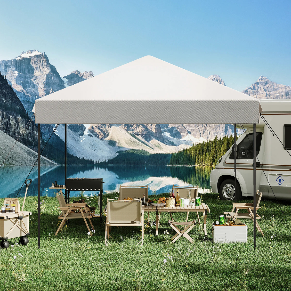 Himiss Heavy Duty Pop Up Canopy Tent Outdoor Gazebo