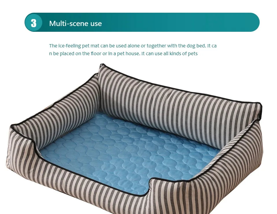 Dog Cooling Mat Portable Self Cooling Pad Bed Durable