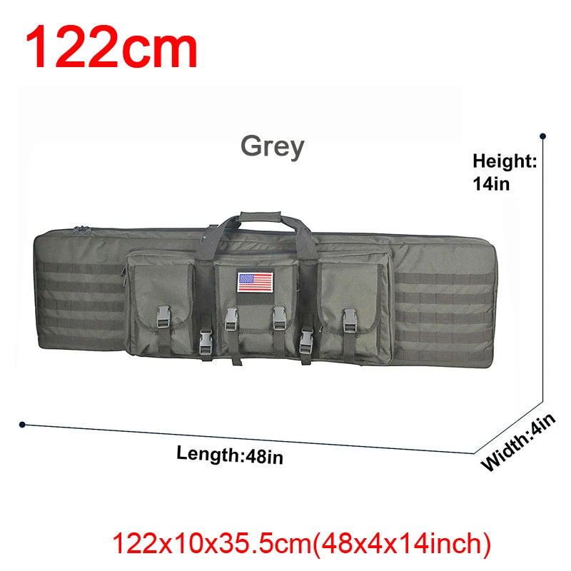 LQARMY Tactical Double Rifle Case Molle Gun Bag Airsoft