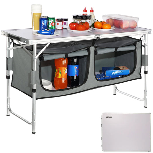 VEVOR Camping Kitchen Table Quick Setup Folding Outdoor Table