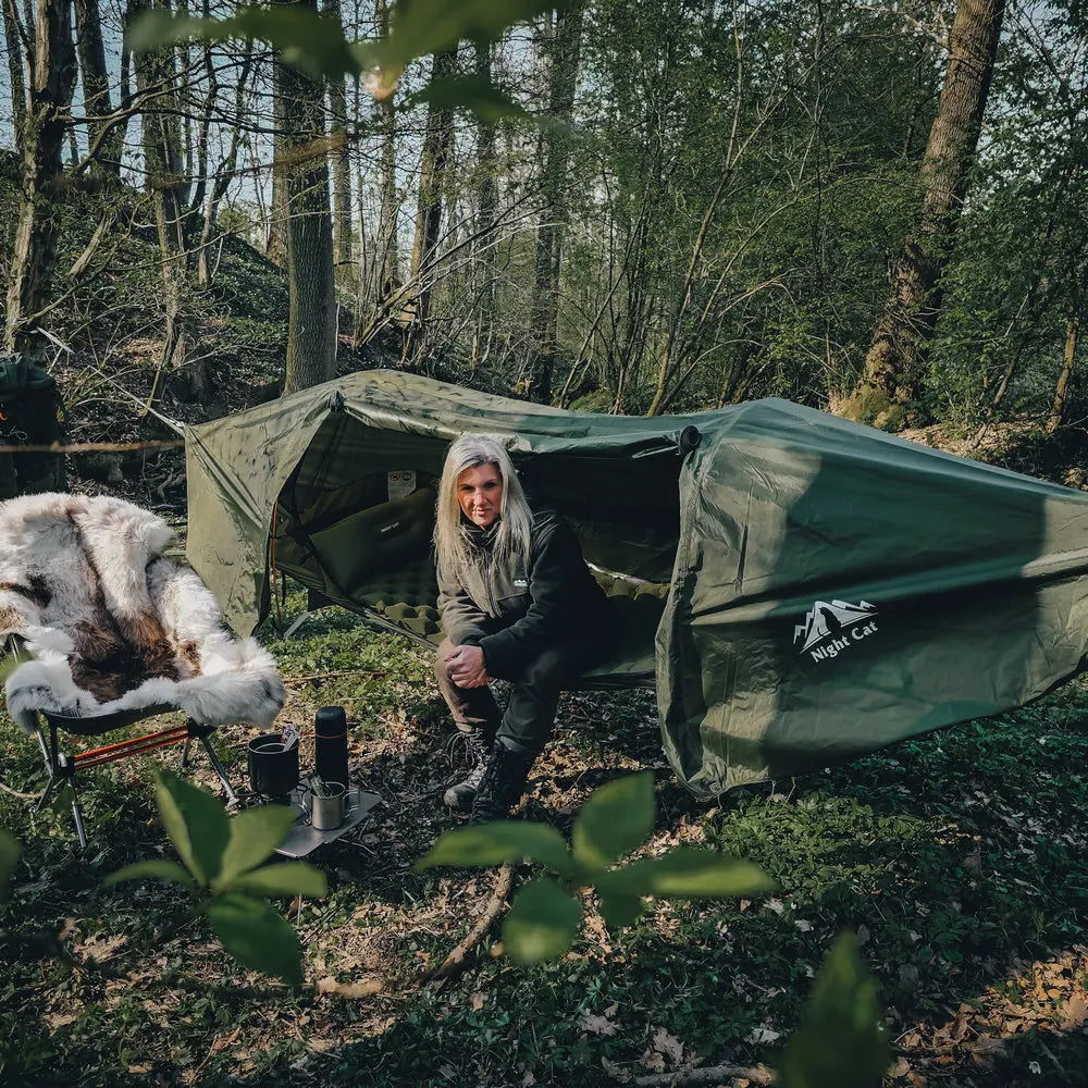 Night Cat Hammock Tent With Mosquito Net And Waterproof Rainfly