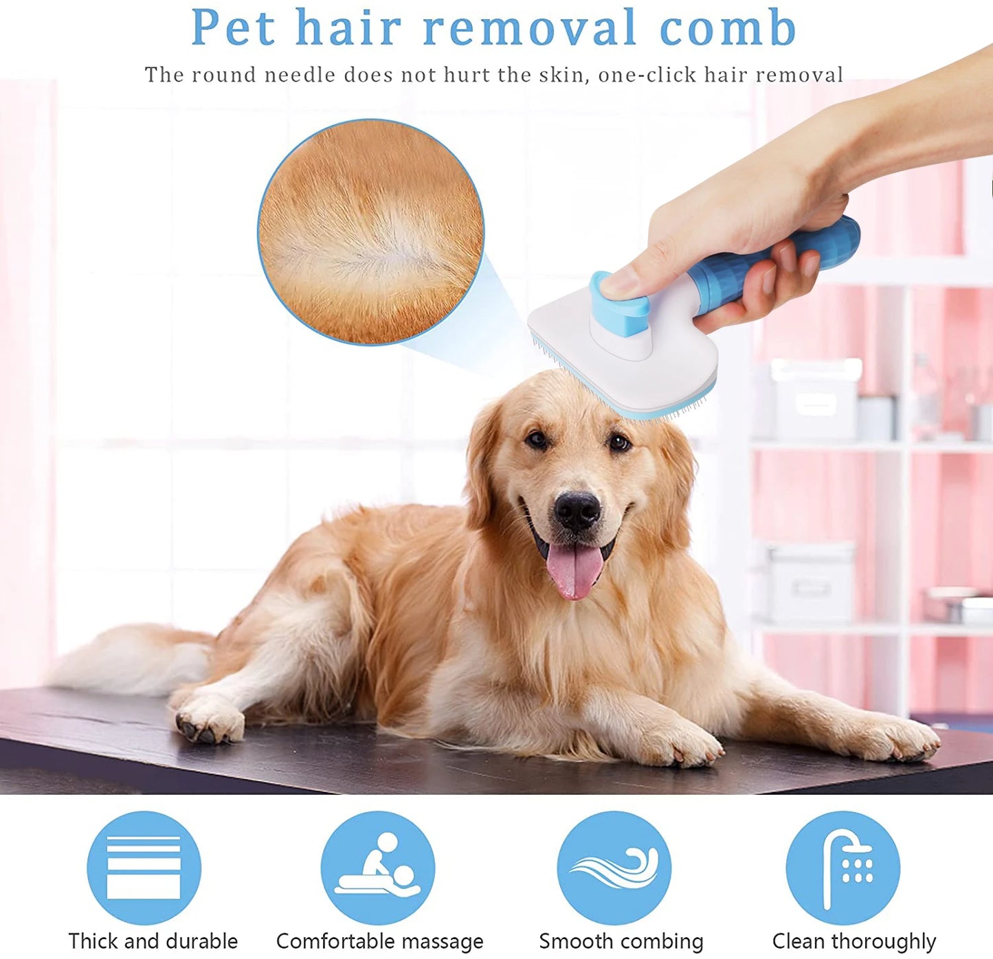 Dog Hair Remover Brush For Cats And Dogs Grooming Cleaning