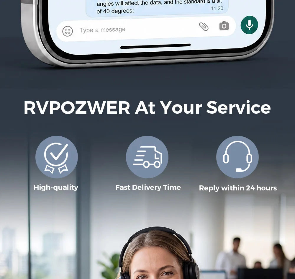 Rvpozwer Bifacial Solar Panel High Efficiency Photovoltaic Module