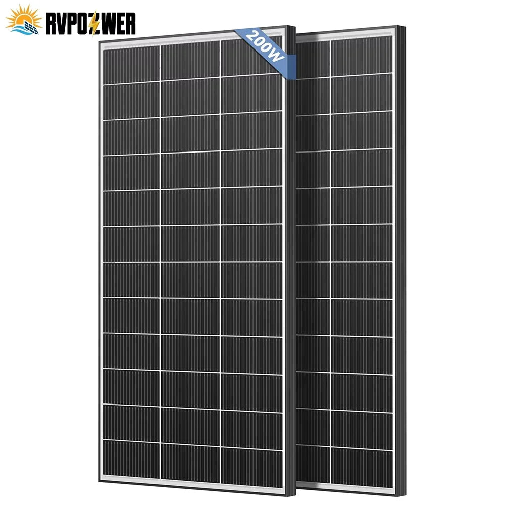 Rvpozwer Bifacial Solar Panel High Efficiency Photovoltaic Module