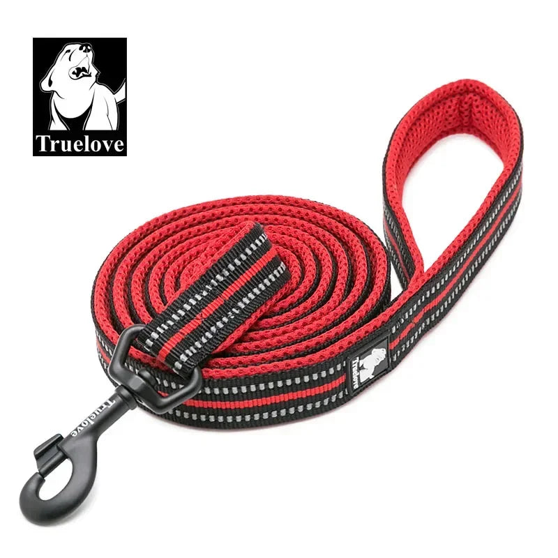 TrueLove Soft Reflective Leash With Padded Nylon Mesh For Pets