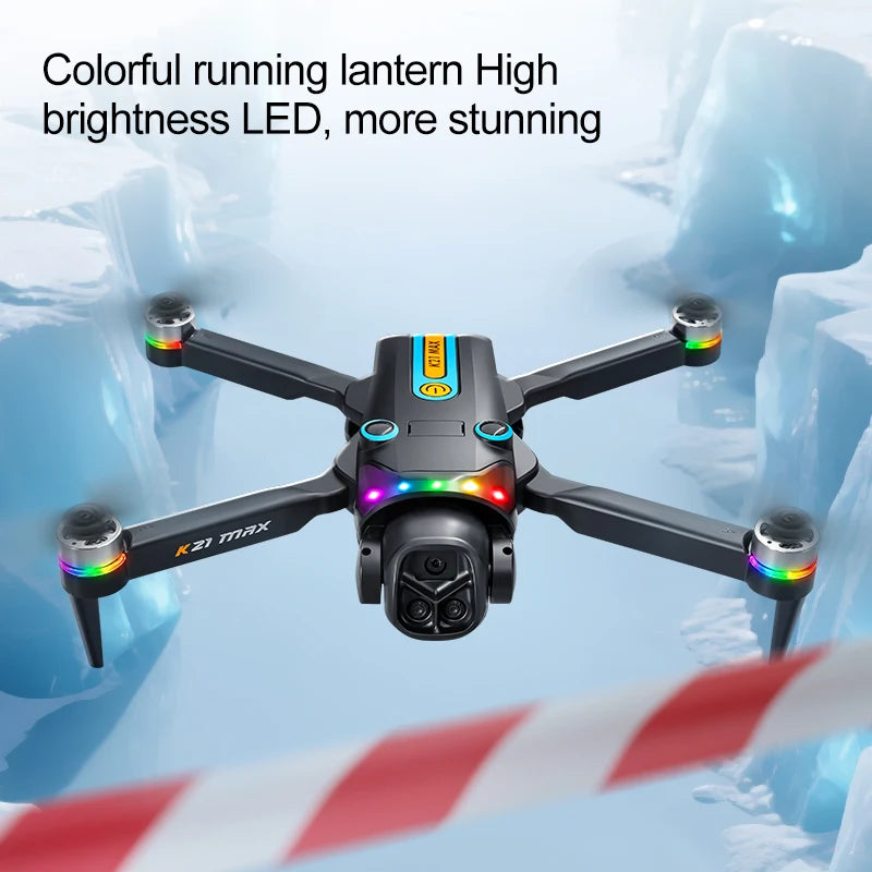 ZNLYRION Brushless Motor Foldable RC Drone With Dual Camera