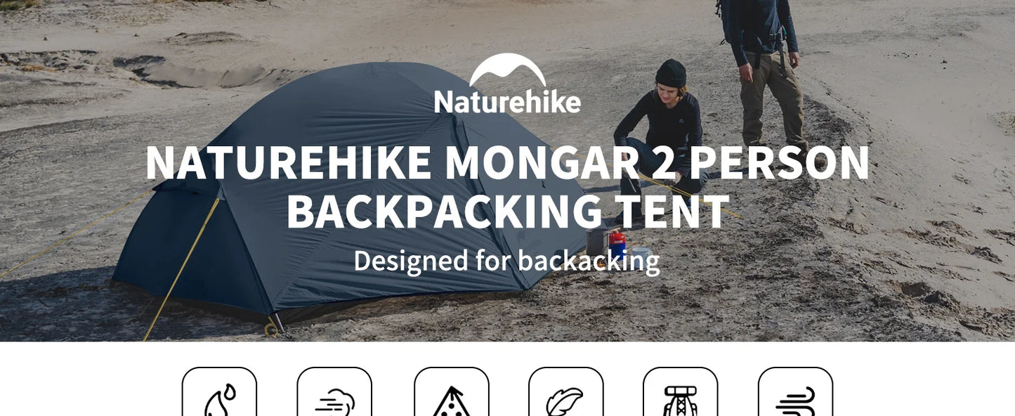 Naturehike Mongar Ultralight Tent 2 Person Waterproof