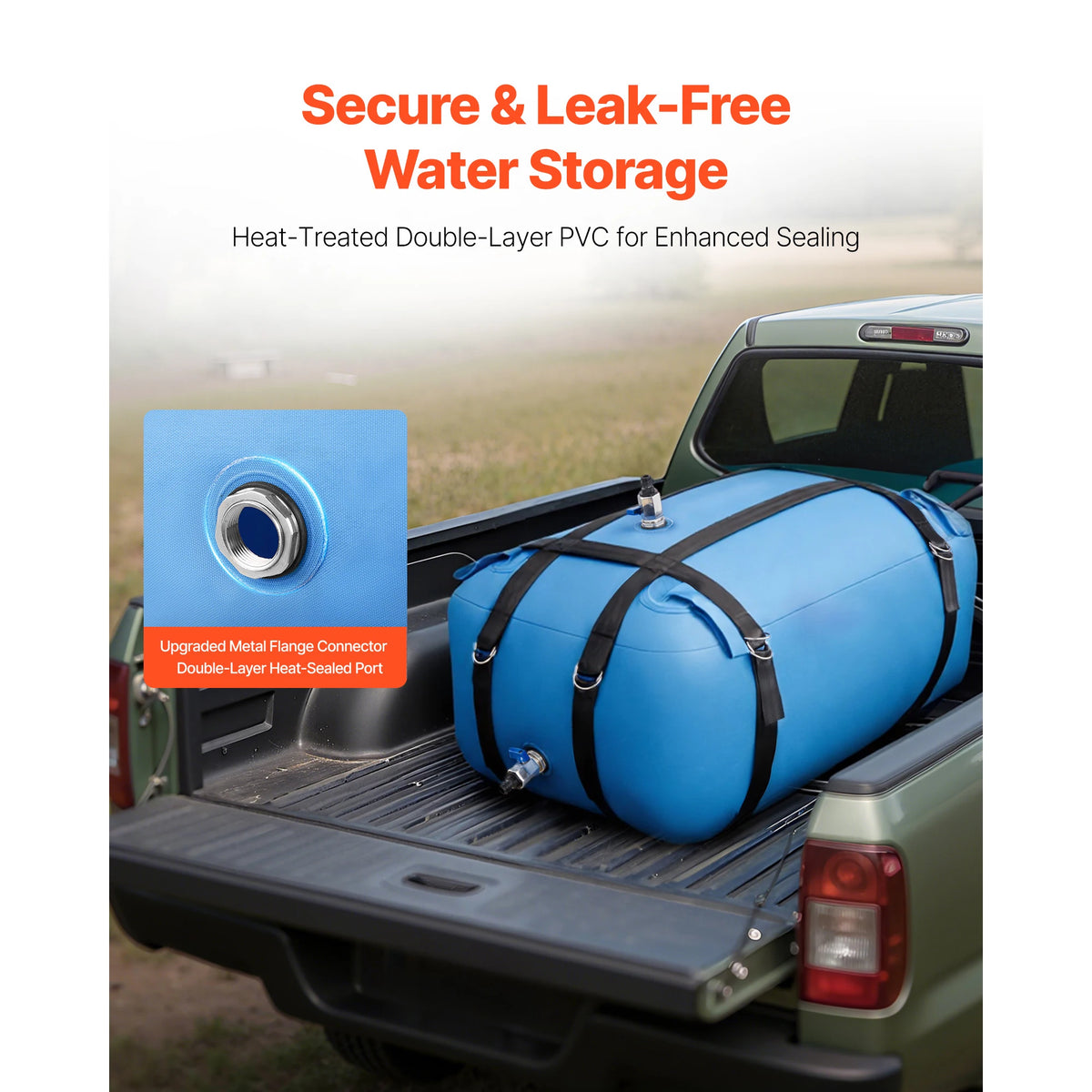 SucceBuy Collapsible TPU Water Storage Bladder For Camping And Irrigation