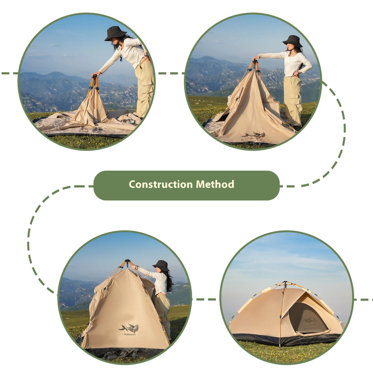 Pakicetus Instant Tent Portable Sun And Rain Shelter For Beach And Camping