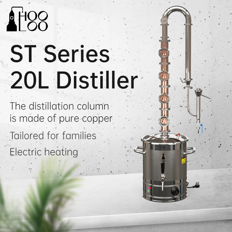 HOOLOO ST Series Copper Alcohol Still Distiller For Spirits