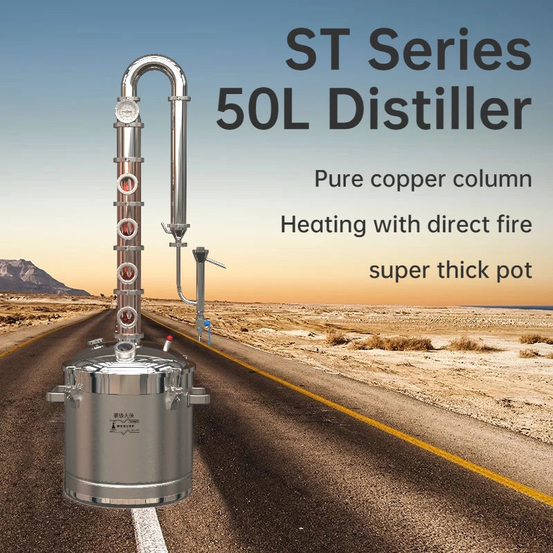 HOOLOO ST Series Copper Alcohol Still Distiller For Spirits