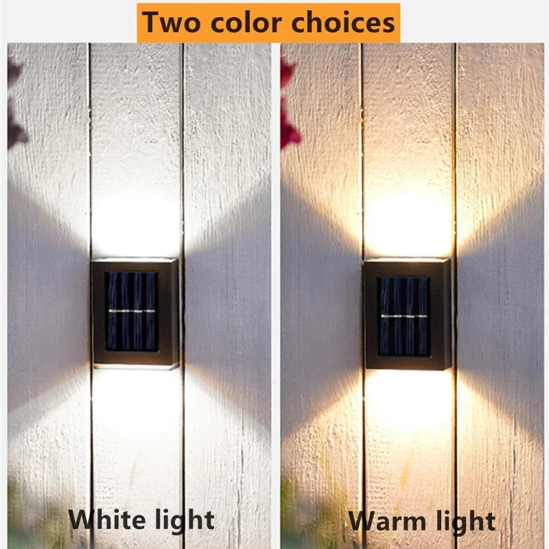 AlliLit Waterproof Solar LED Wall Light For Outdoor Garden