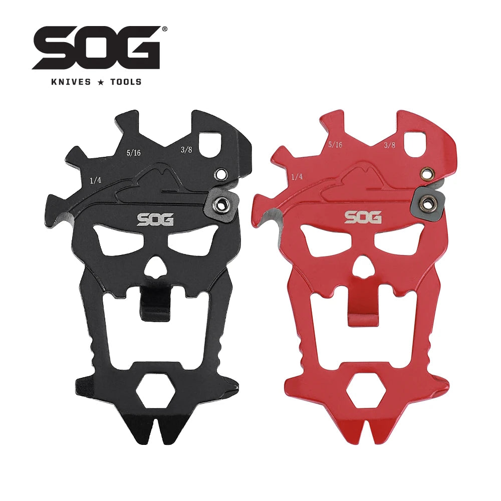 SOG MacV 12-in-1 Skull Keychain Multi-Tool