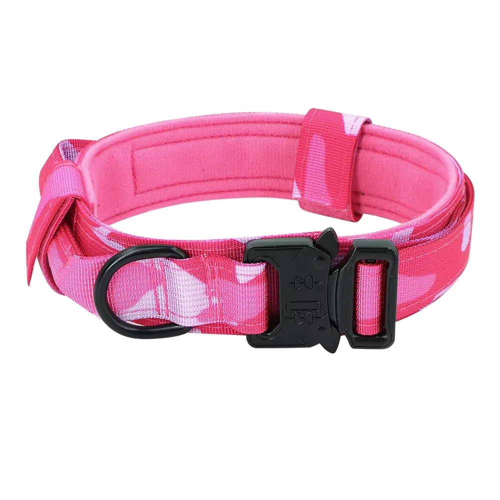 Adjustable Dog Training Collar and Leash Set Tactical