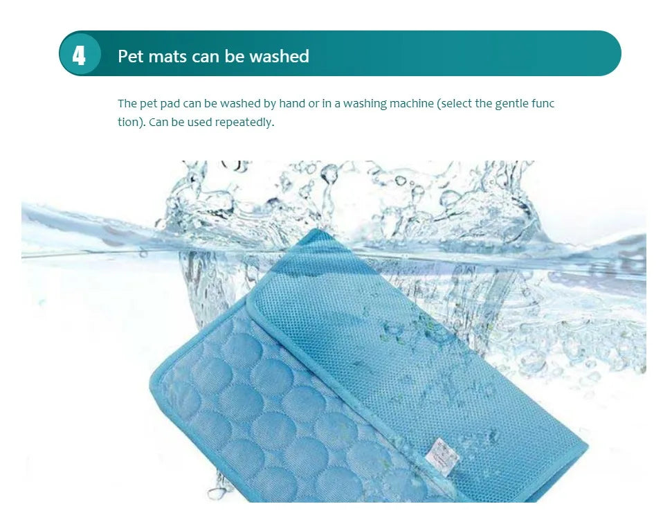 Dog Cooling Mat Portable Self Cooling Pad Bed Durable