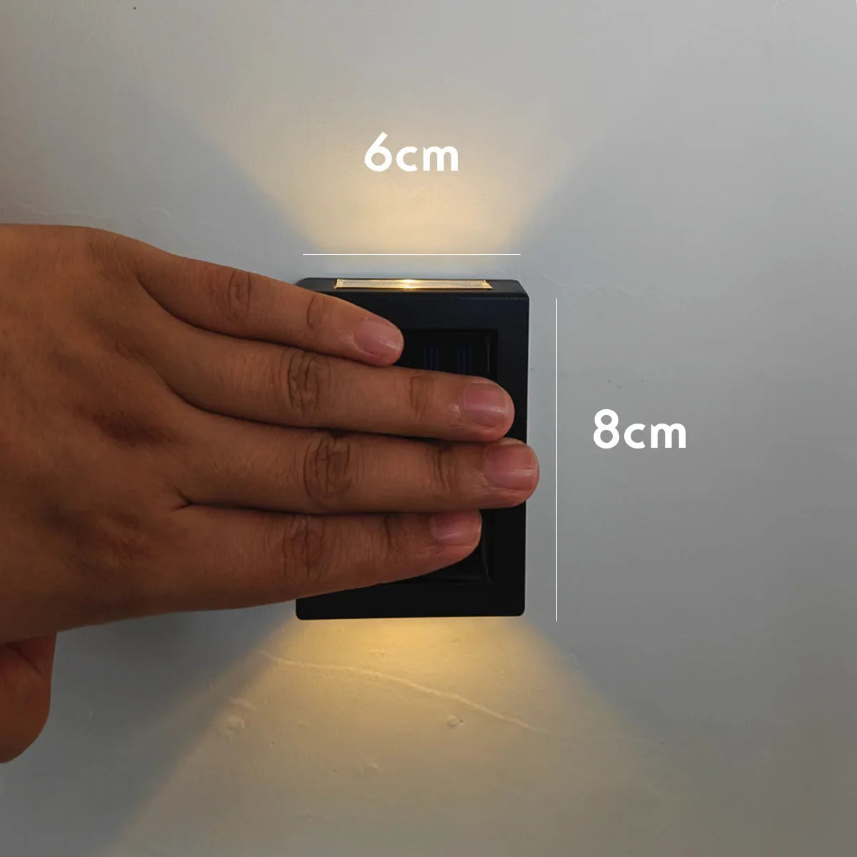 AlliLit Waterproof Solar LED Wall Light For Outdoor Garden