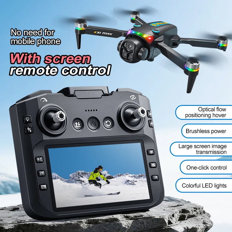 ZNLYRION Brushless Motor Foldable RC Drone With Dual Camera