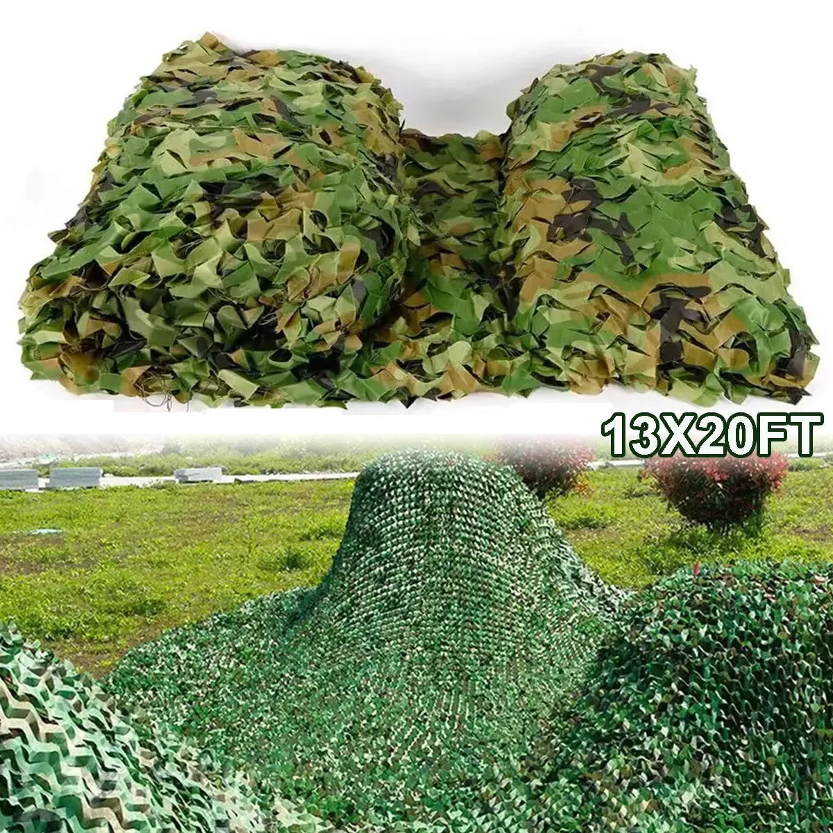 Woodland Camouflage Netting Shade Sail For Outdoor Camping And Hunting