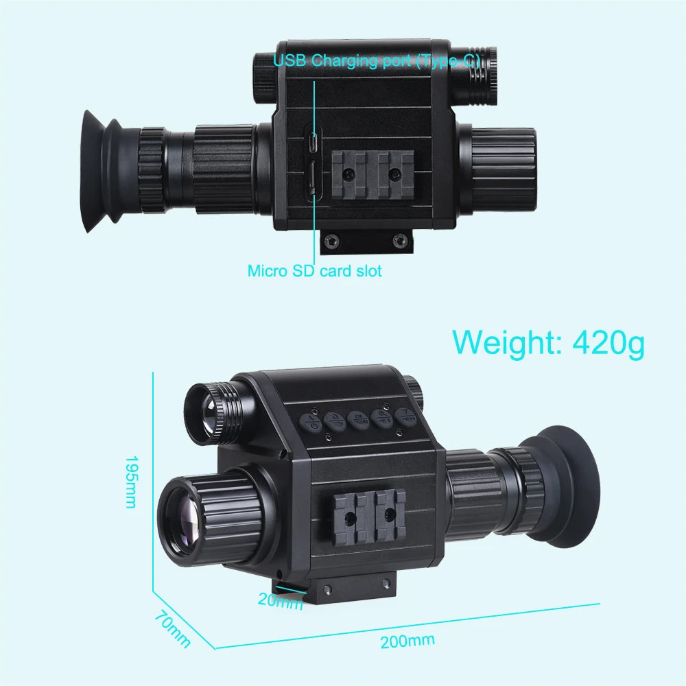 Megaorei Digital Night Vision Riflescope 940nm IR 5X 1080P
