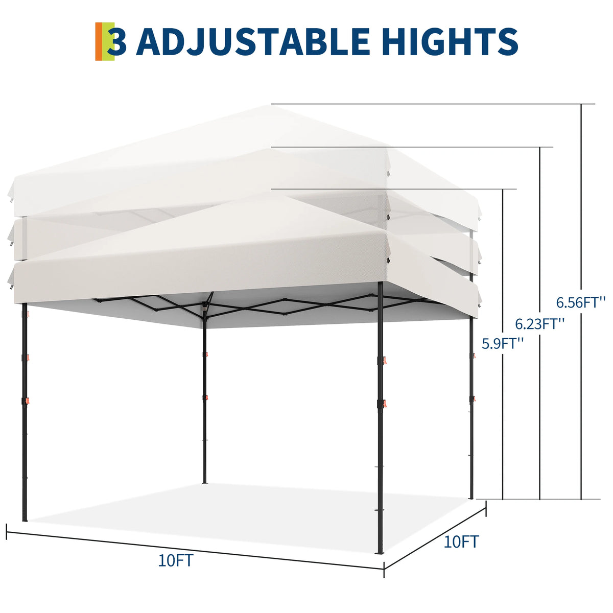 Himiss Heavy Duty Pop Up Canopy Tent Outdoor Gazebo