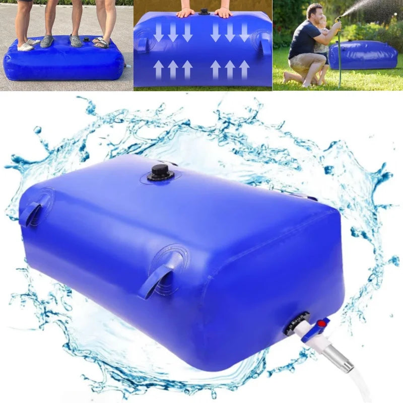 Portable Collapsible Leakproof Water Storage Tank for Camping and Travel