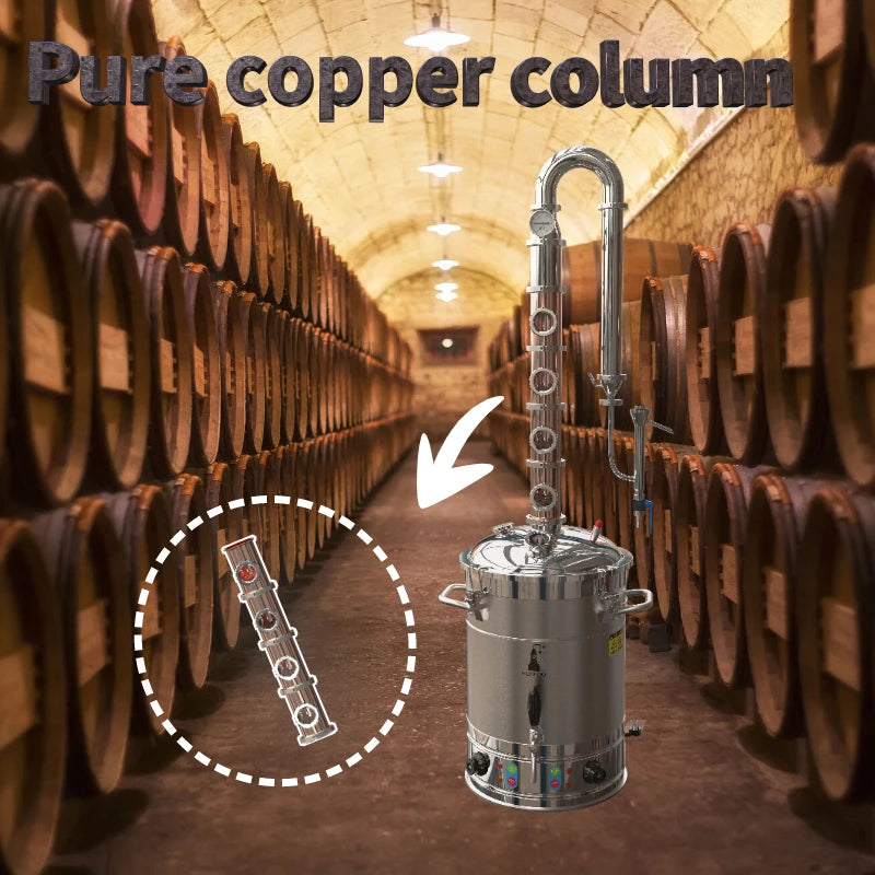 HOOLOO ST Series Copper Alcohol Still Distiller For Spirits