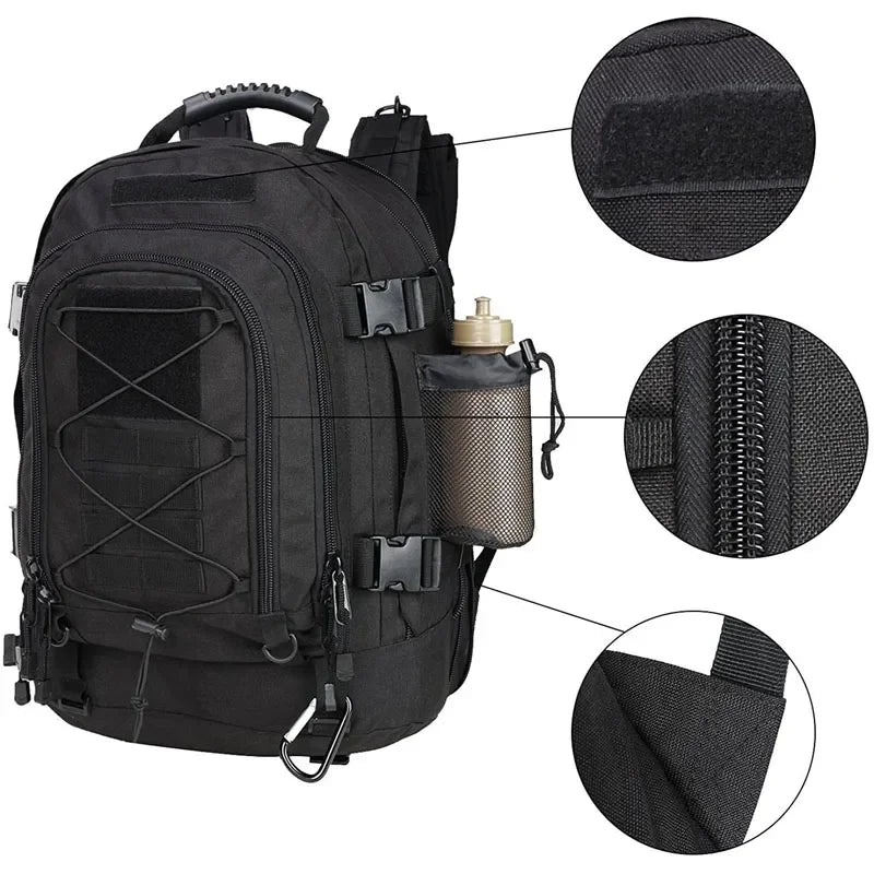 Tactical Backpack Water Resistant For Men Women Travel Hiking
