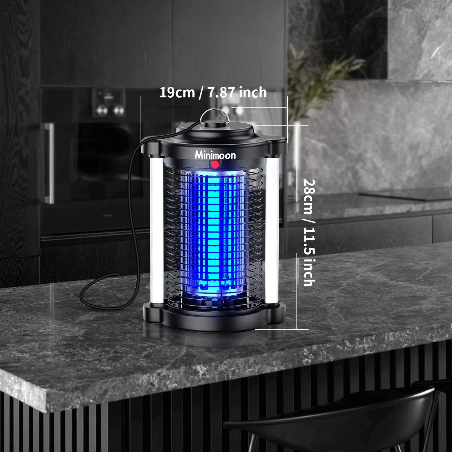 Outdoor Bug Zapper Mosquito Trap Dual LED Lights 4200V 15W
