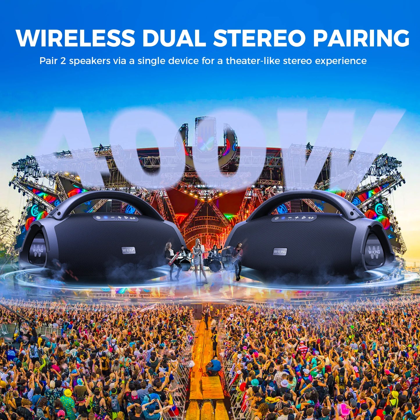W-King D20 Portable Bluetooth Speaker IPX7 Waterproof
