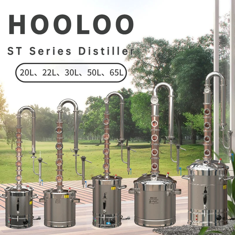 HOOLOO ST Series Copper Alcohol Still Distiller For Spirits