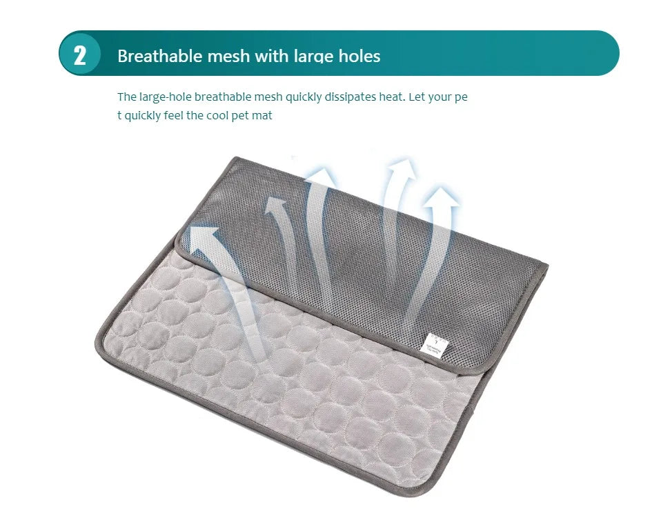 Dog Cooling Mat Portable Self Cooling Pad Bed Durable
